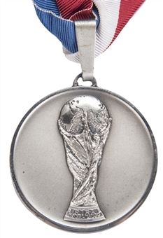 1998 France World Cup Runners Up Medal (Bertoni) Presented to Alexandre Silva Da Silveira (Brazilian Football Confederation Employee LOA)